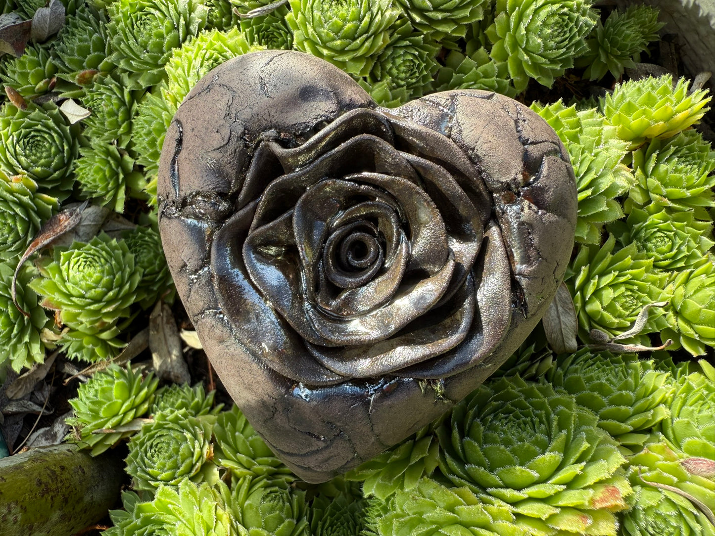 Deko Herz mit Rose