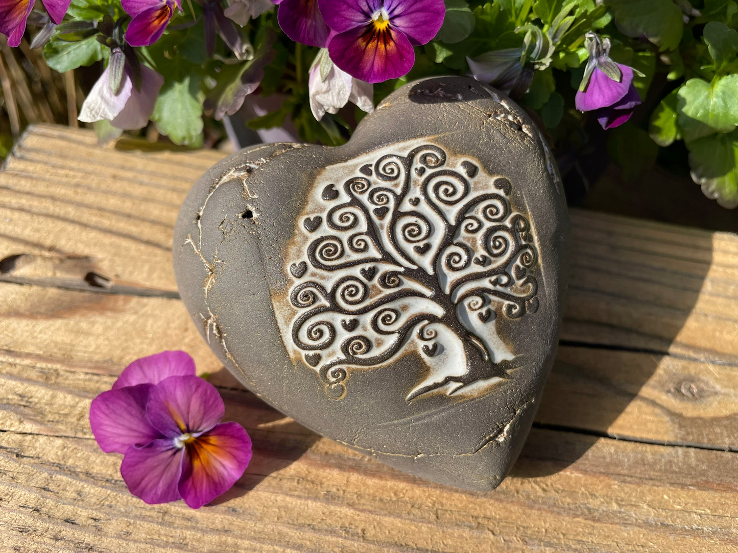 Deko Herz mit Lebensbaum & Herzen