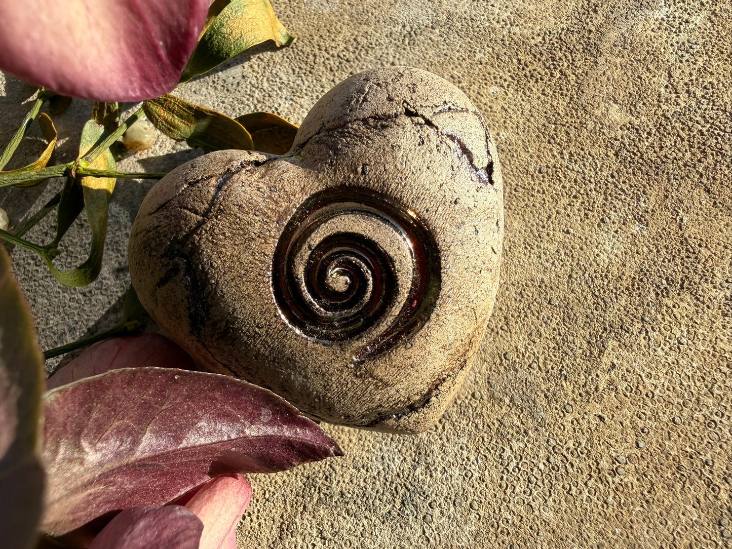 Deko Herz mit Spirale