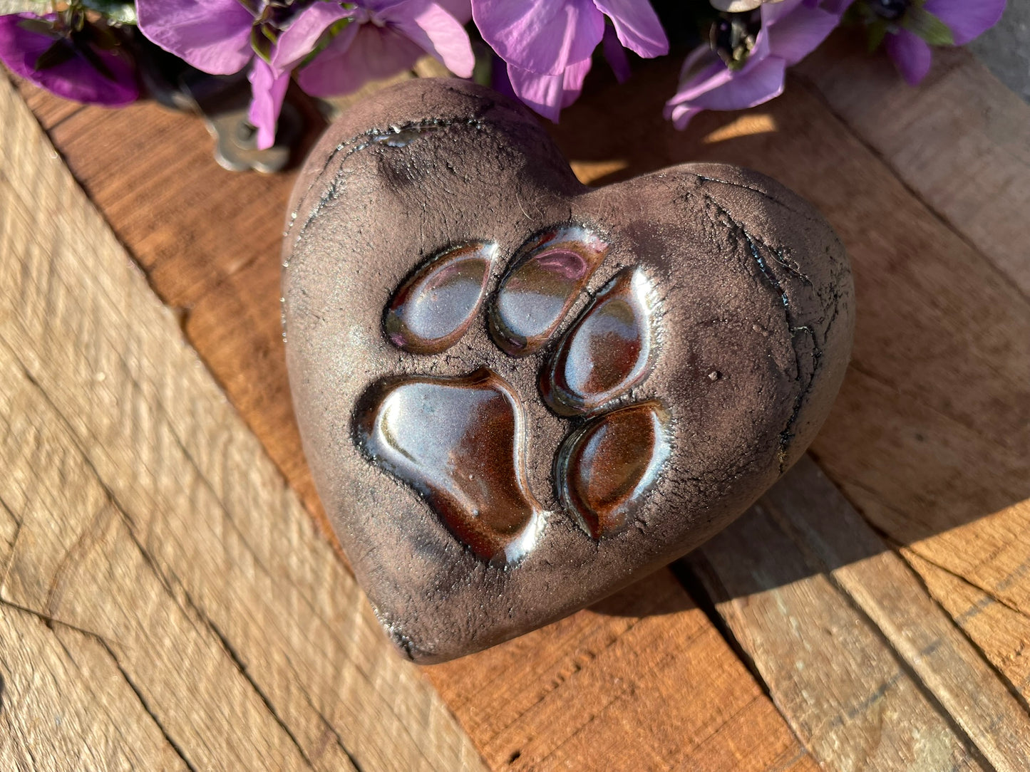 Deko Herz mit Tier-Pfötli