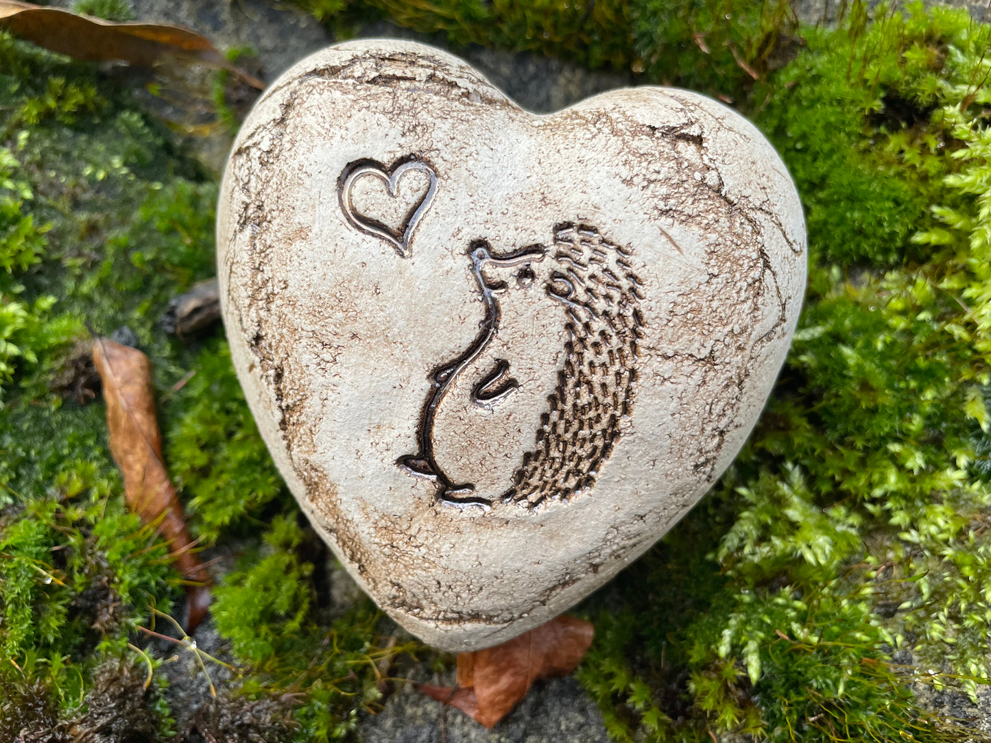 Deko Herz mit Igel