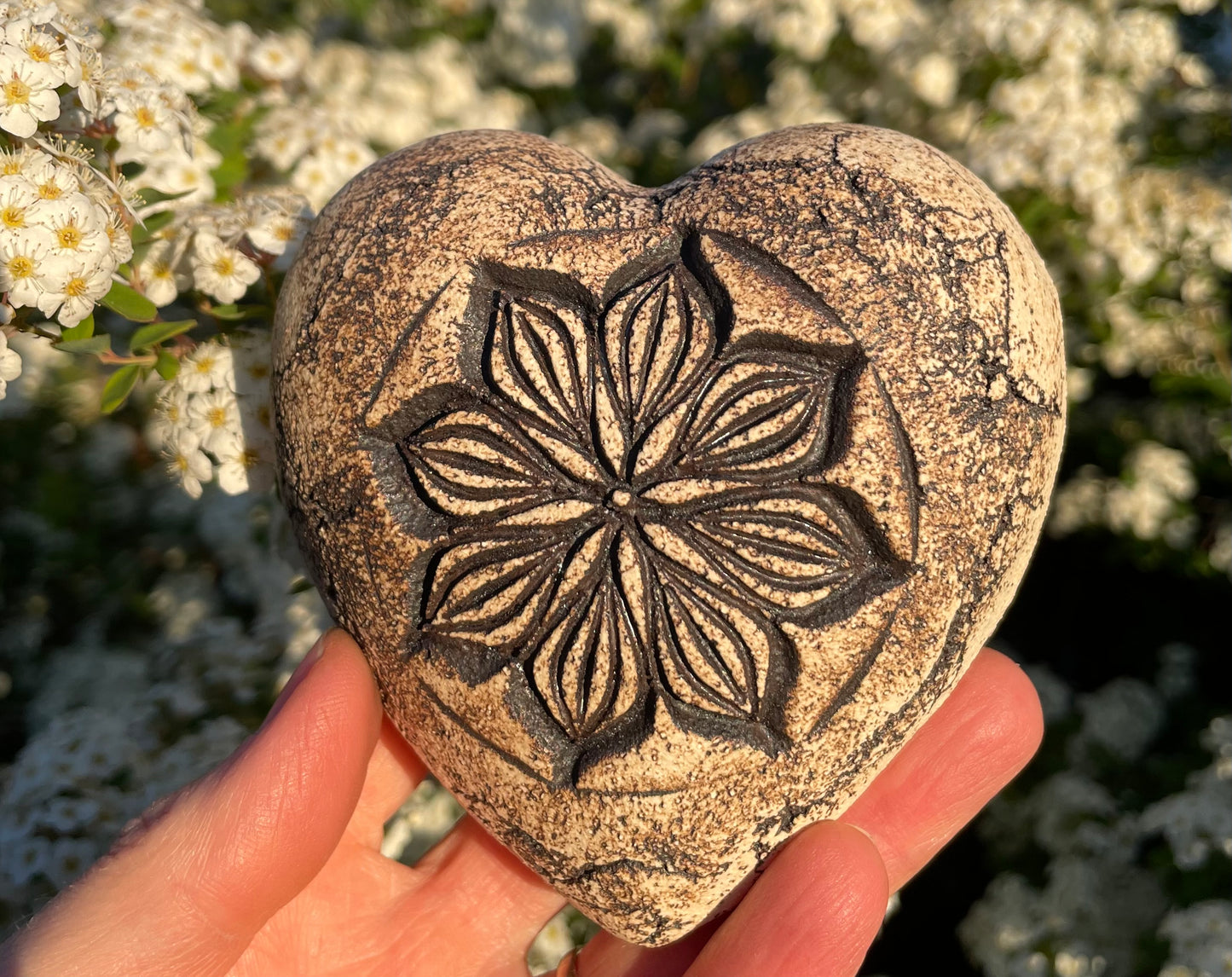 Deko Herz mit Blume Stern