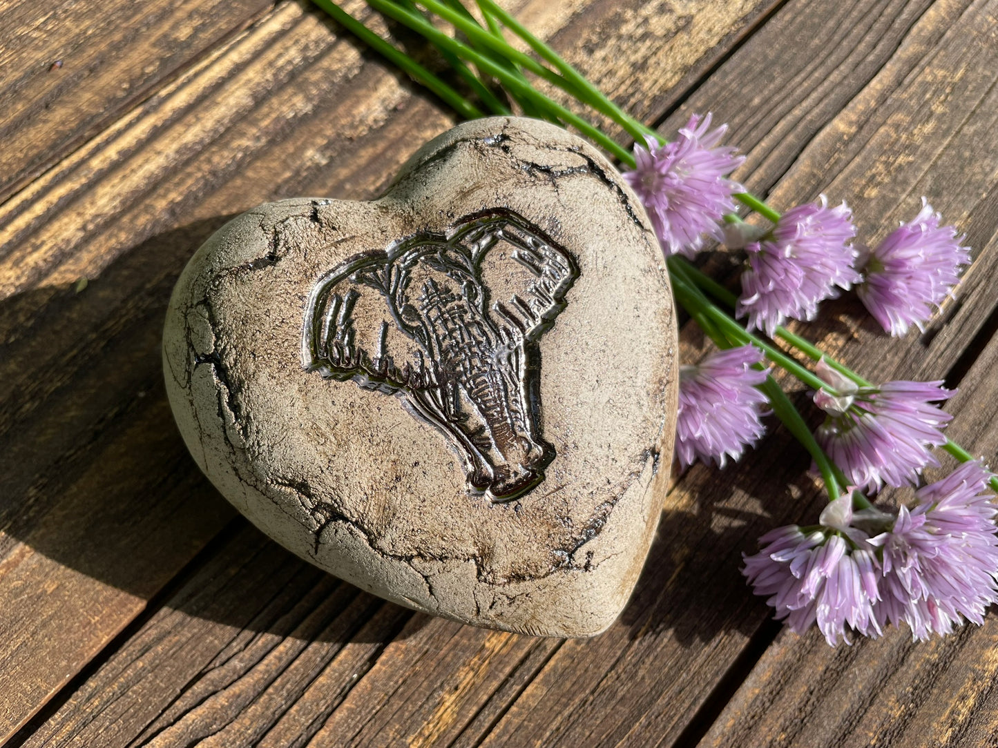 Deko Herz mit Elefant
