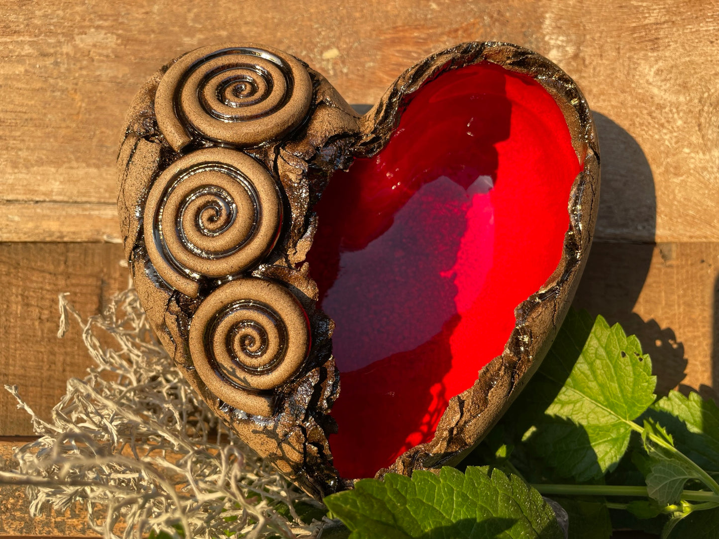 Herz Licht mit Spirale