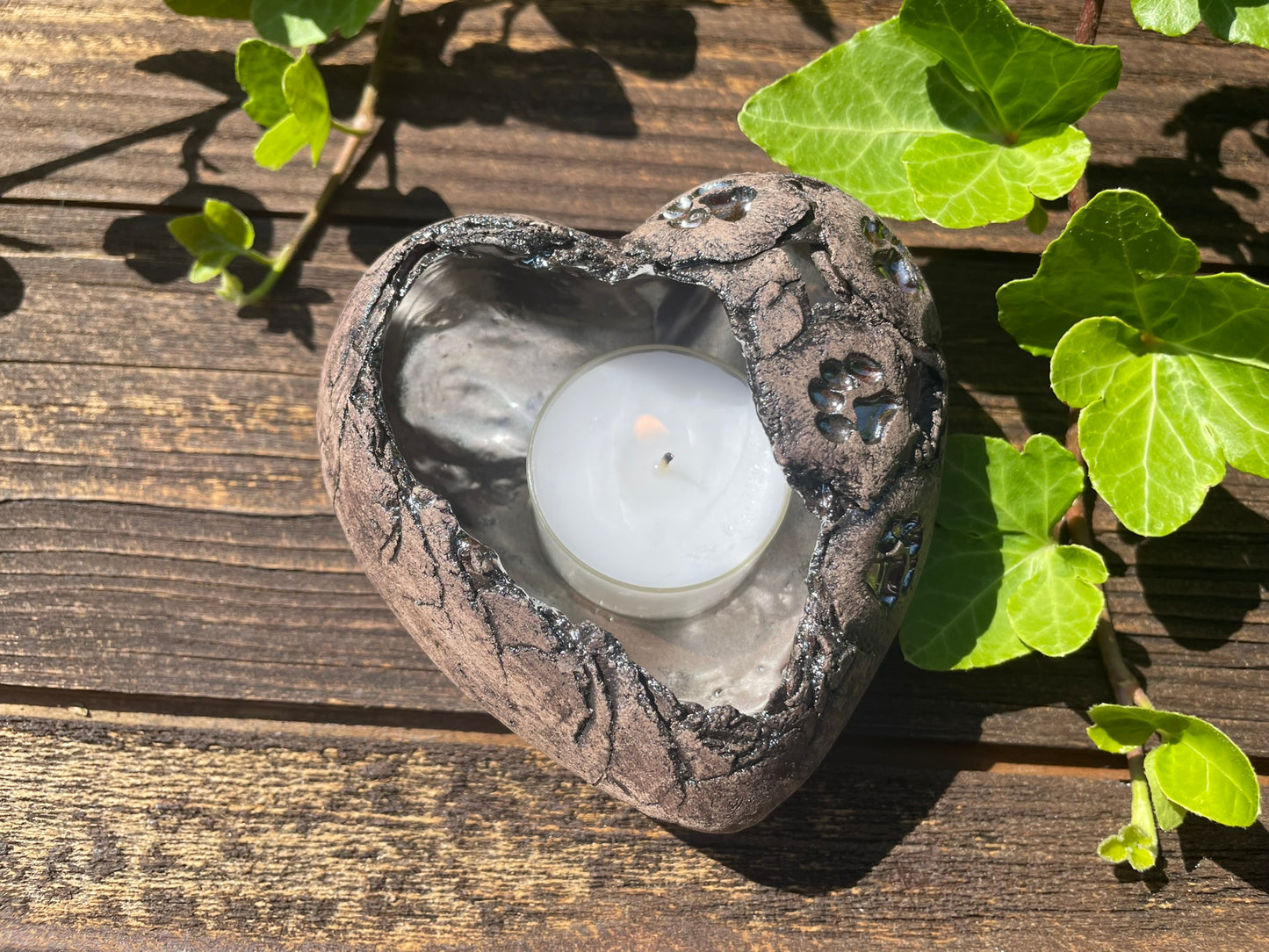 Herz Licht mit Tierpfötli