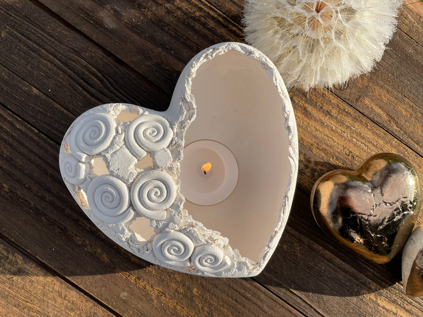 Herz Licht mit Spirale