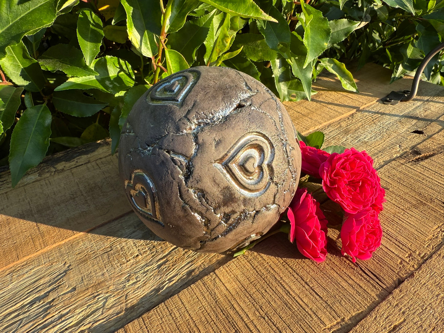 Gartenkugel mit verschiedenen Motiven