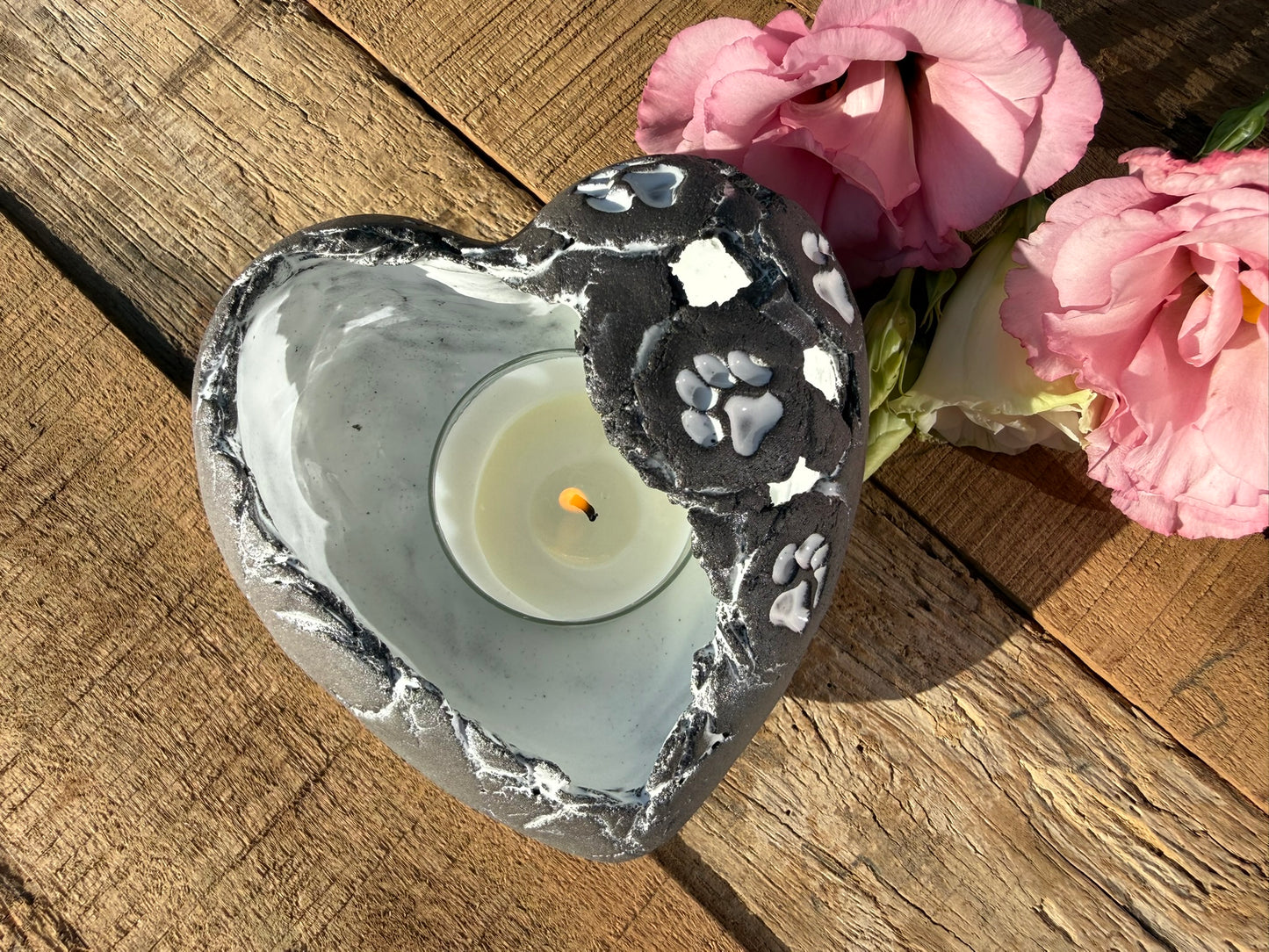 Herz Licht mit Tierpfötli