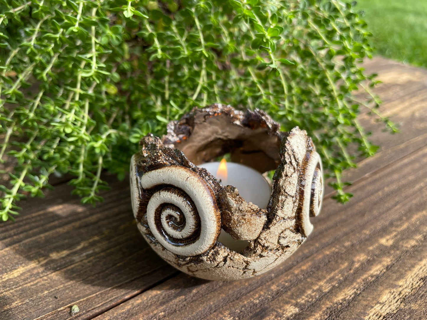 Kugel Licht mit Spiralen