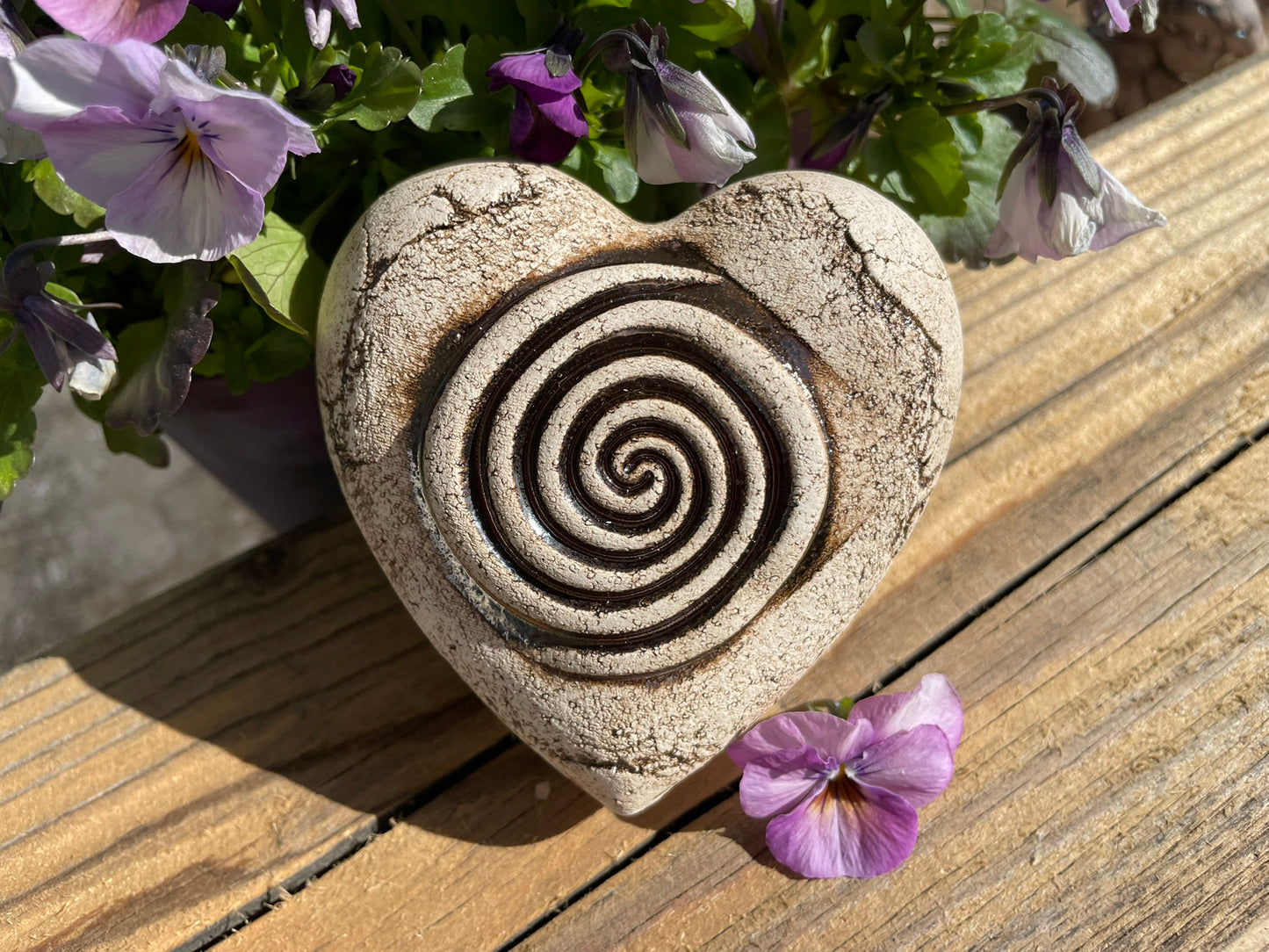 Deko Herz mit Spirale