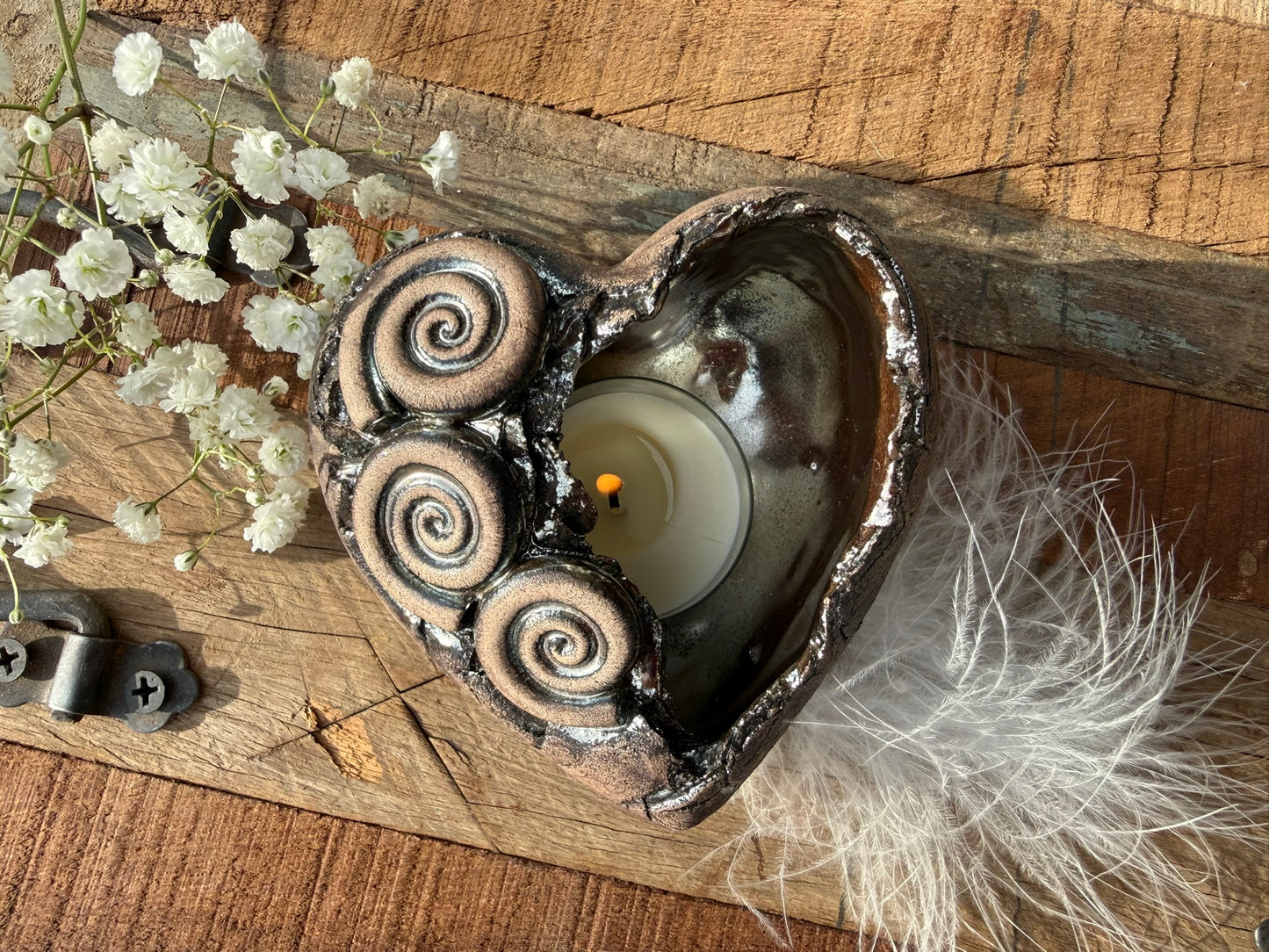 Herz Licht mit Spirale