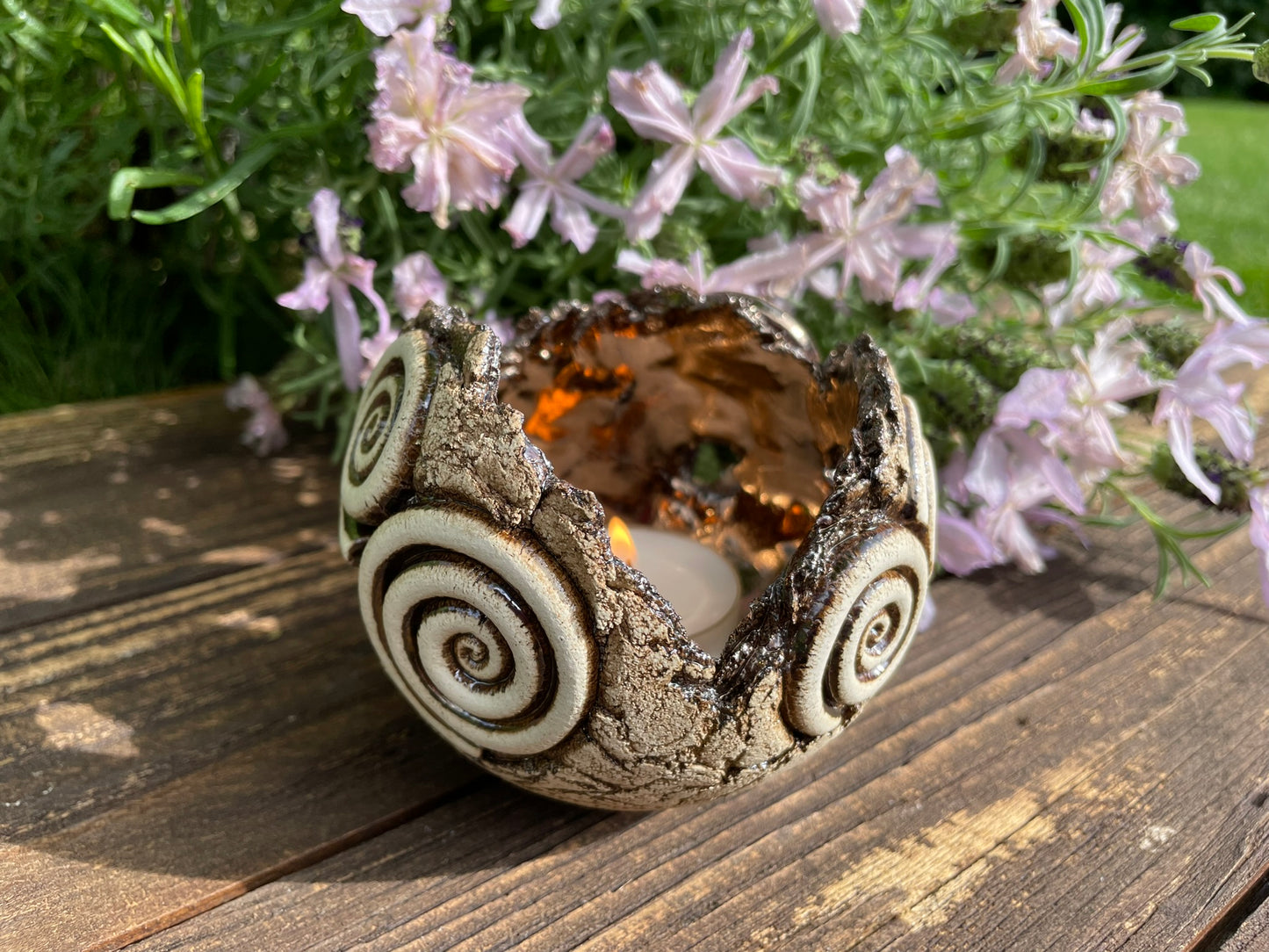 Kugel Licht mit Spiralen