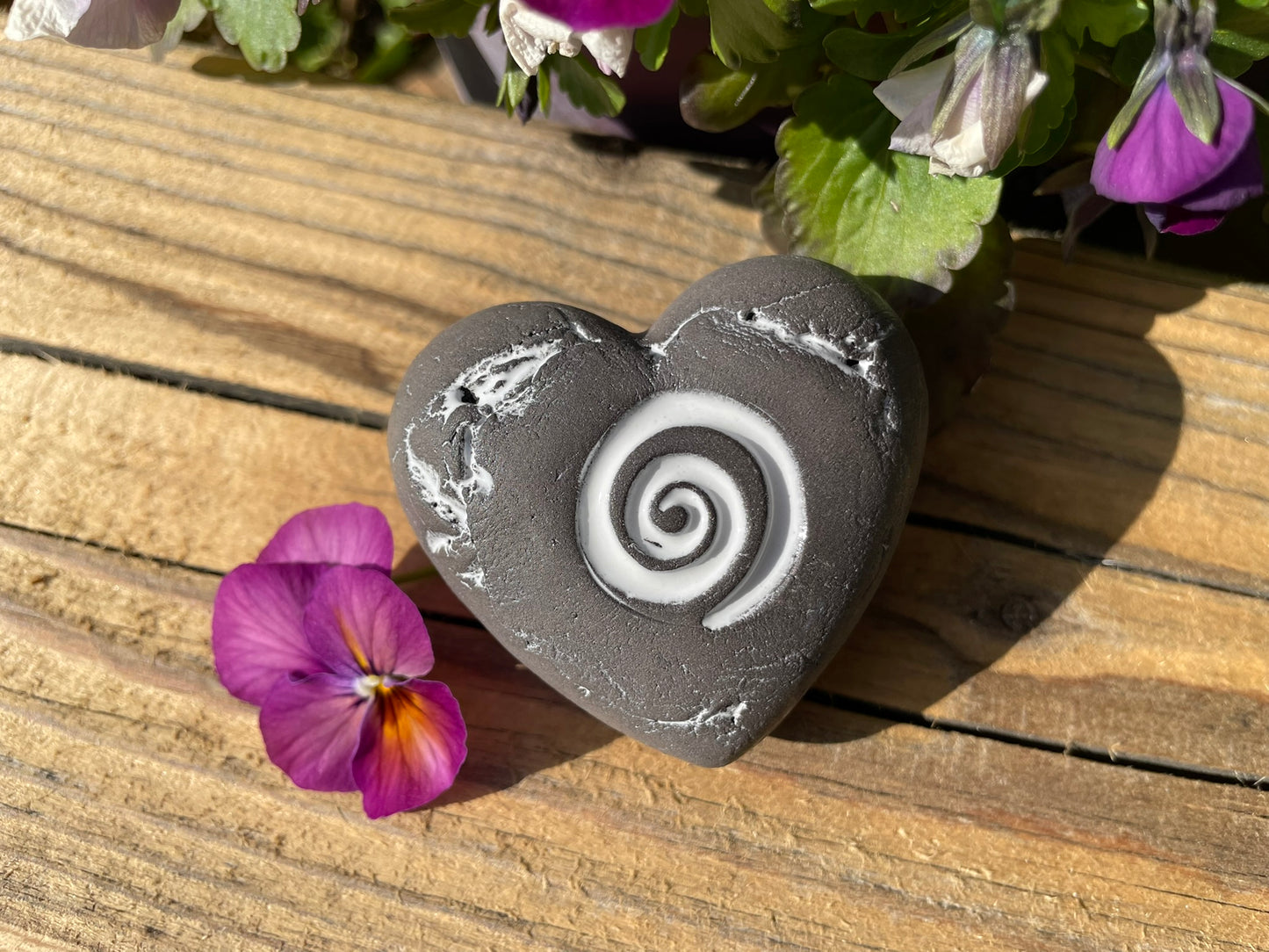 Deko Herz mit Spirale