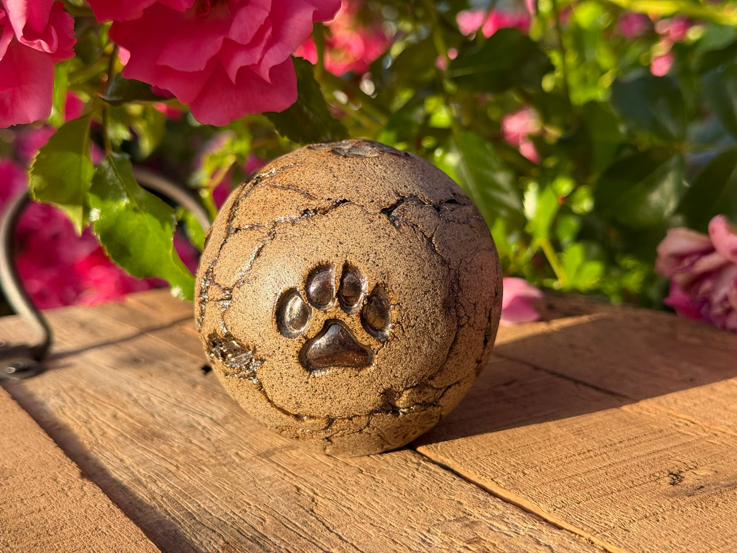 Gartenkugel mit verschiedenen Motiven