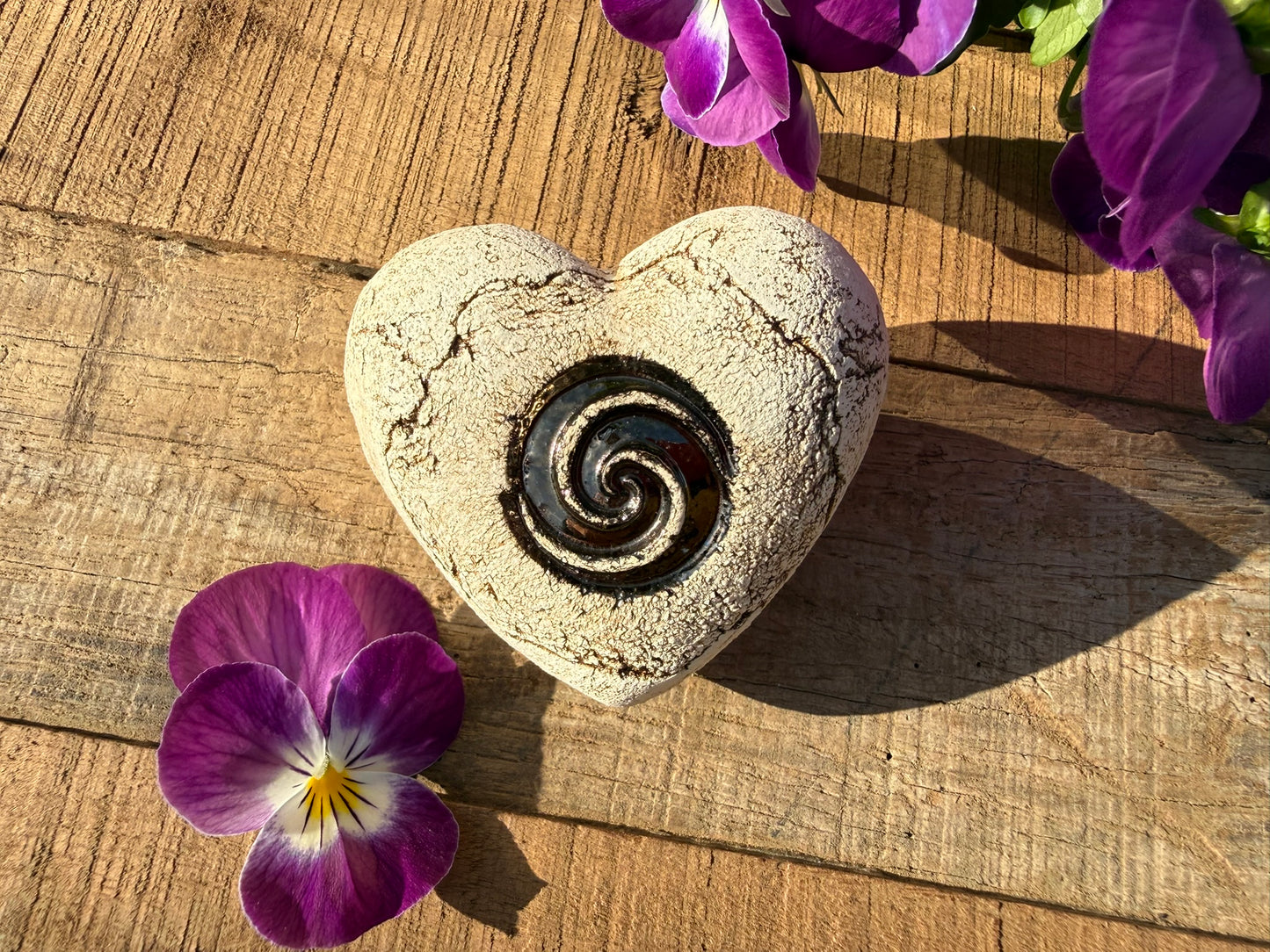 Deko Herz mit Spirale