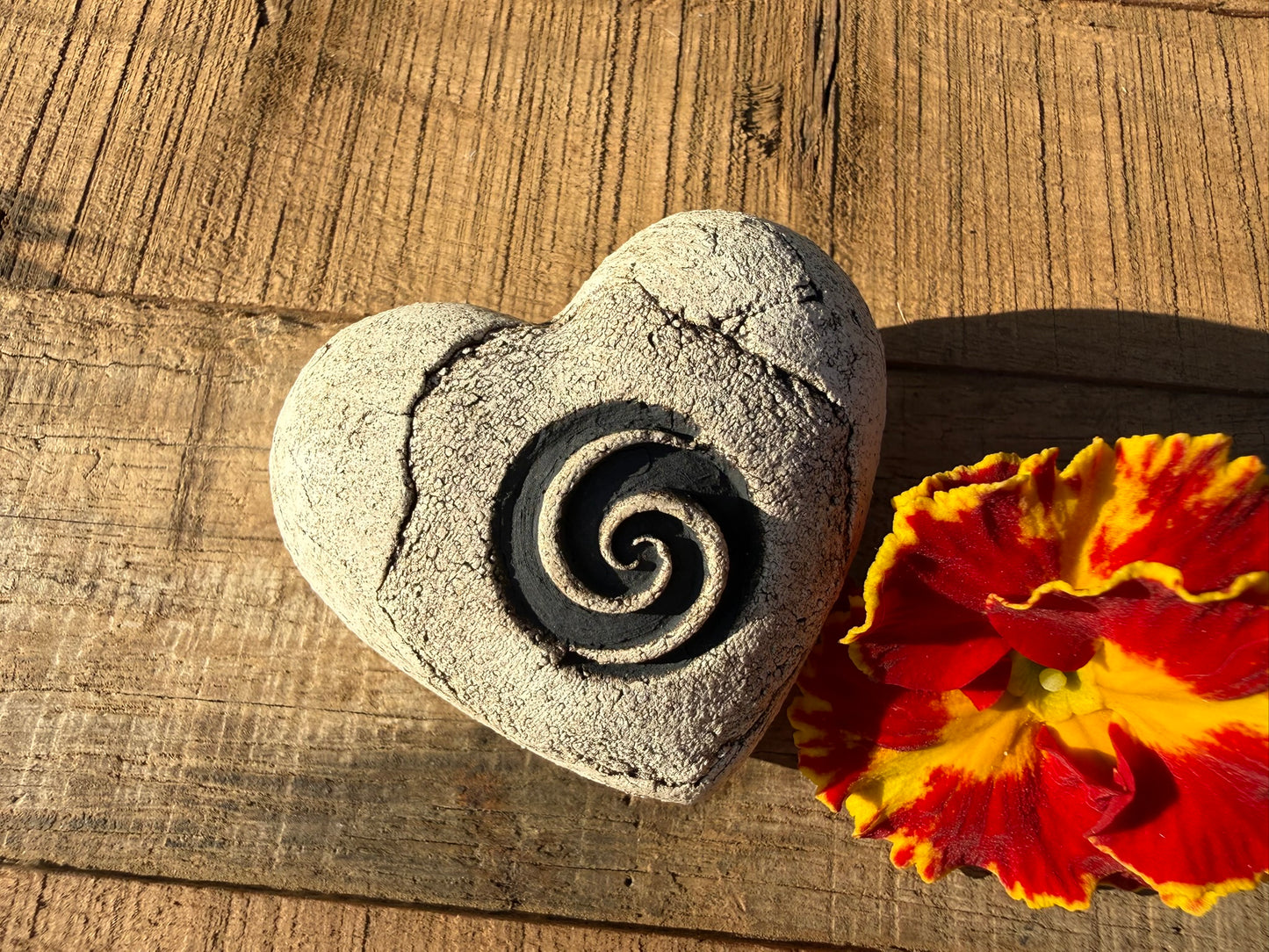 Deko Herz mit Spirale