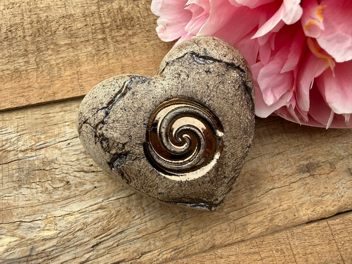 Deko Herz mit Spirale