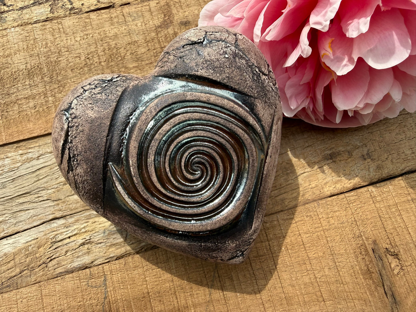 Deko Herz mit Spirale