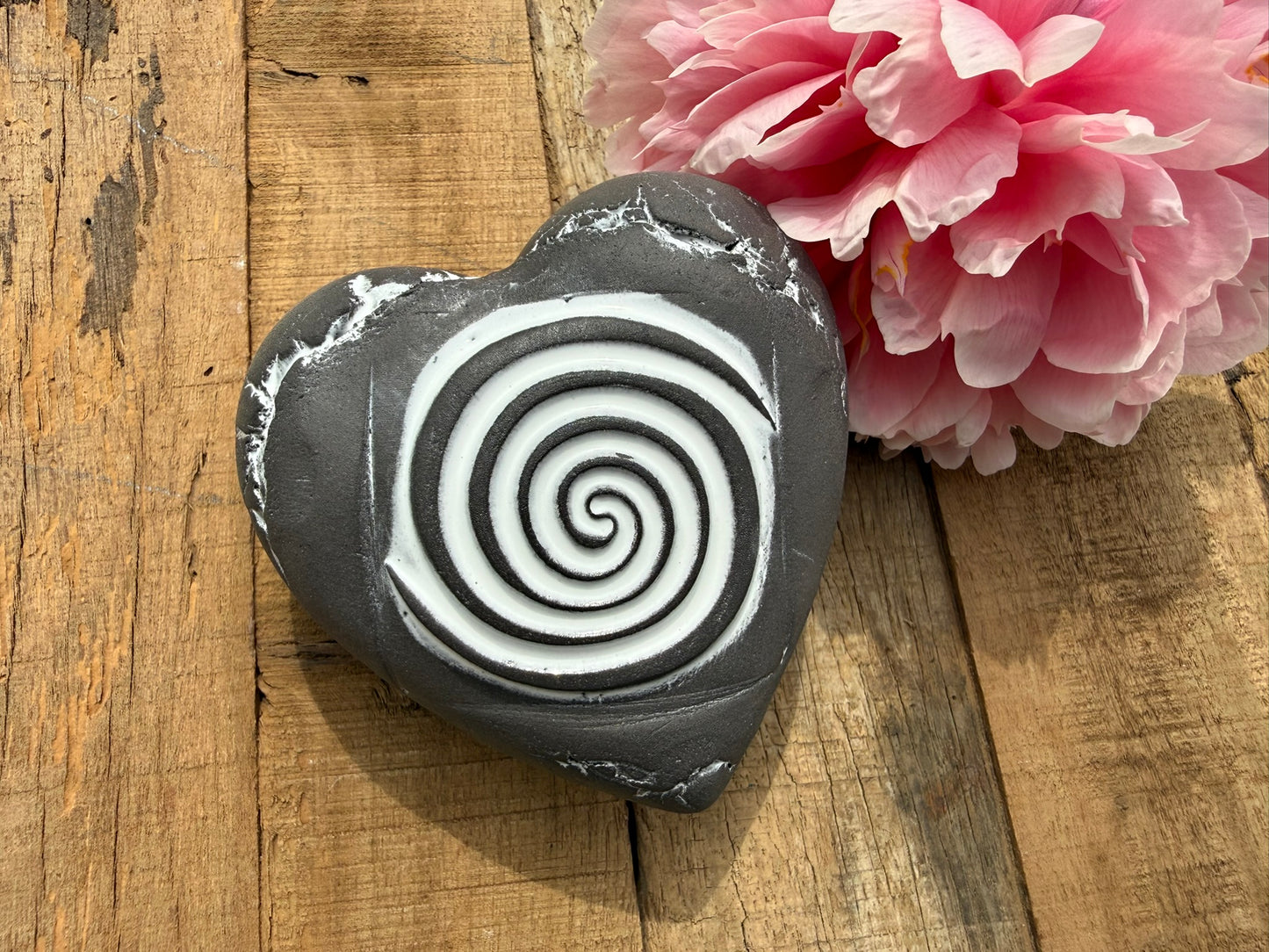 Deko Herz mit Spirale