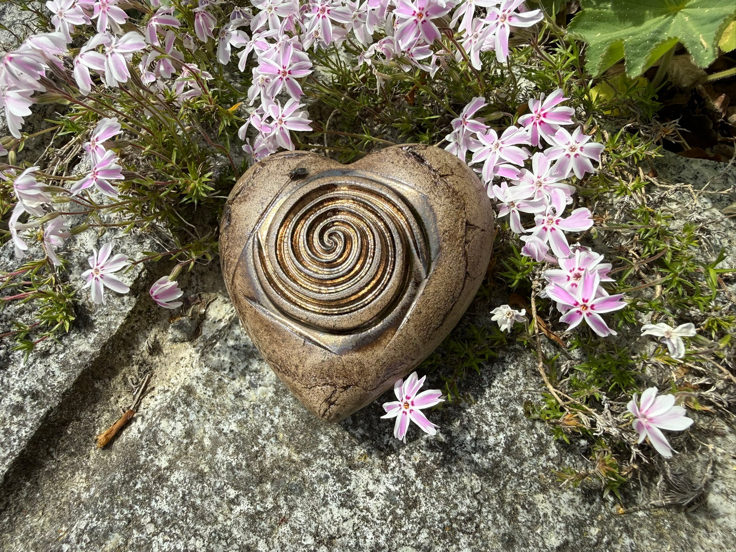 Deko Herz mit Spirale