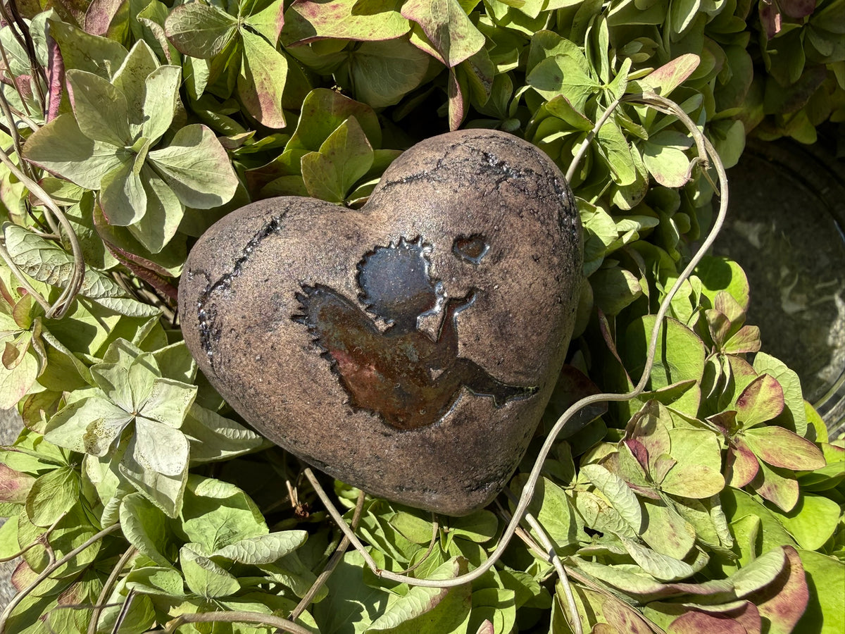 Deko Herz mit Engel