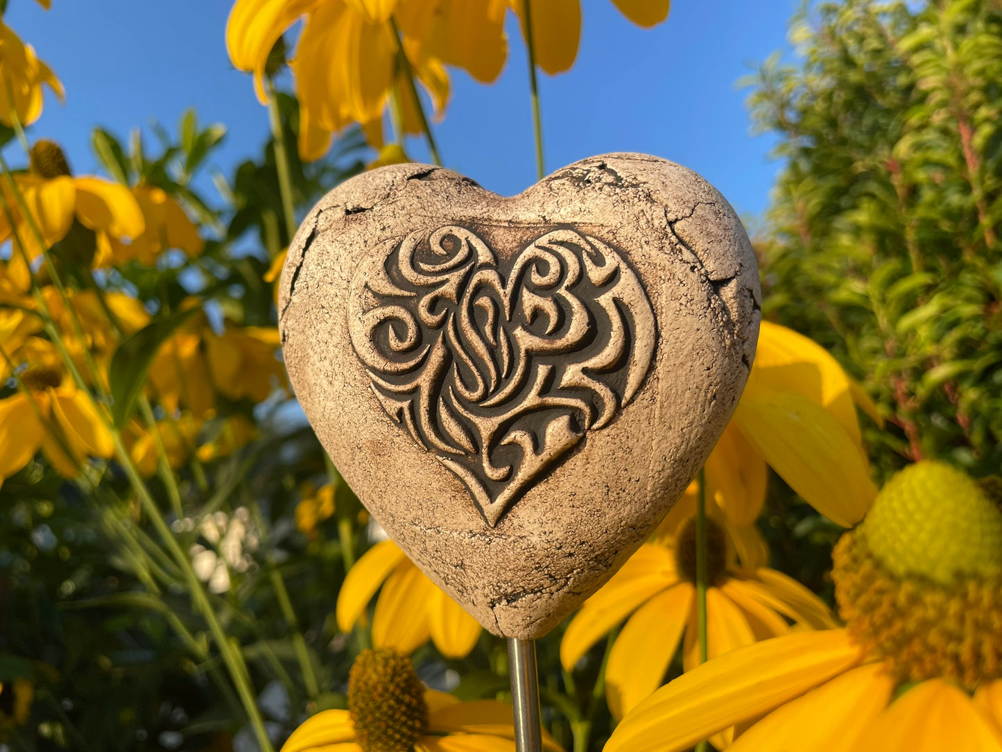 Herz Steele für den Garten