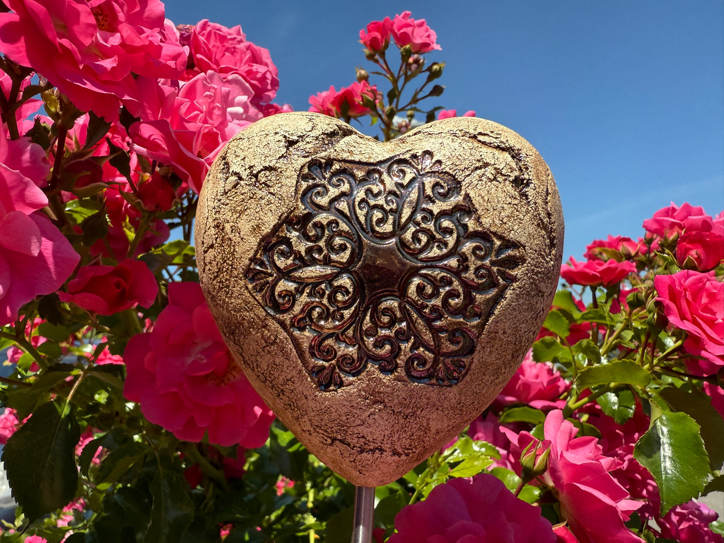 Herz Steele für den Garten