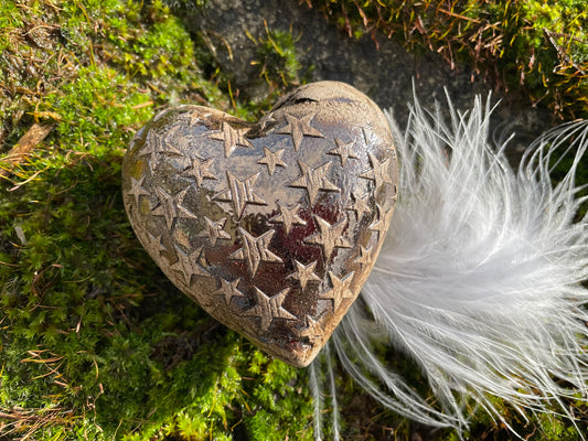 Deko Herz mit Sternen