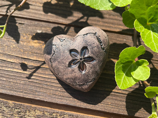 Deko Herz mit Blume Frühlingsstern