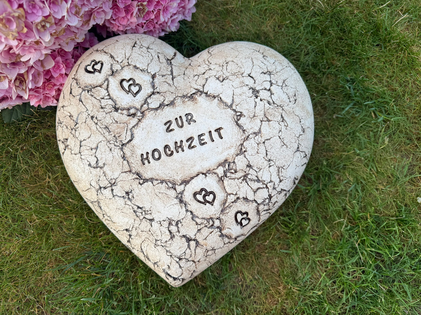 Geschenk Herz mit Kerze XXL