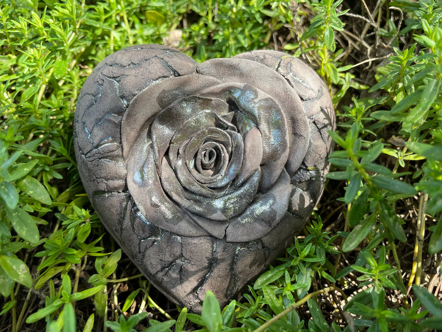Deko Herz mit Rose