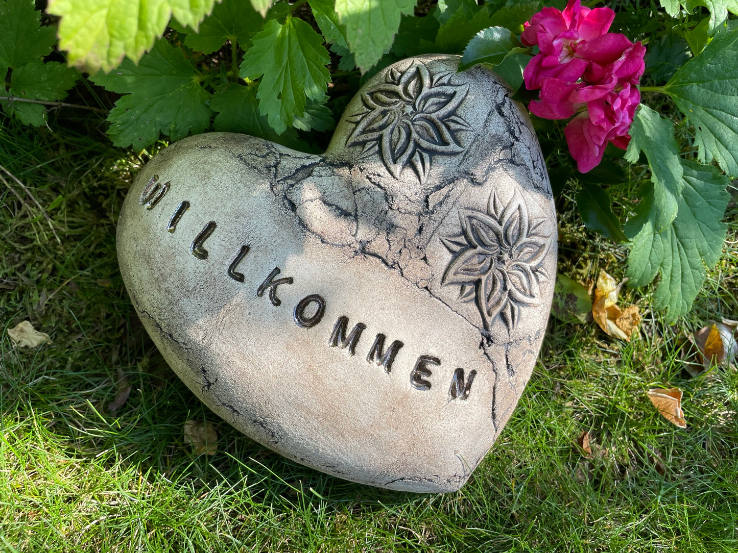 Deko Herz 'Welcome'