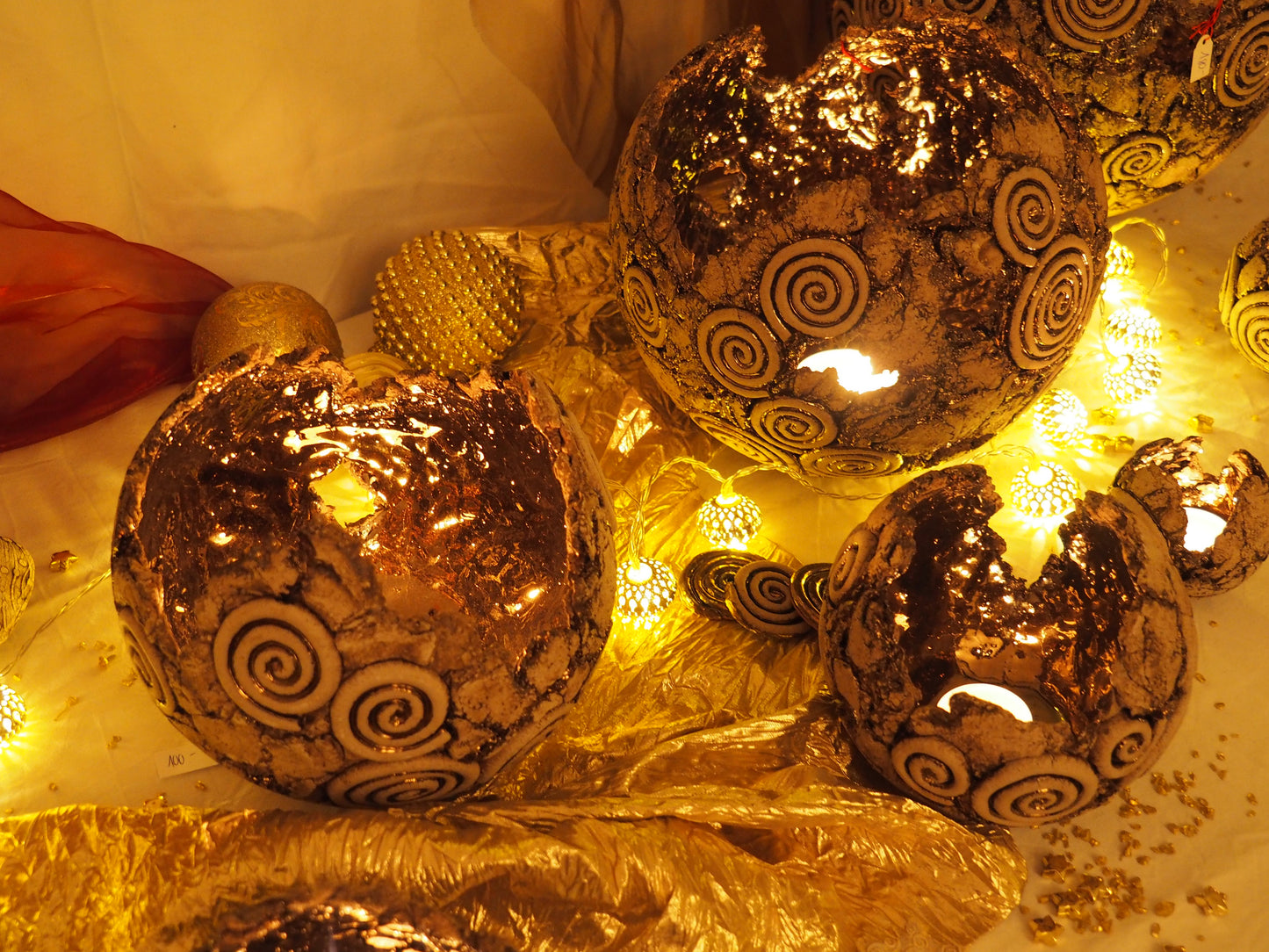 Kugel Licht mit Spiralen