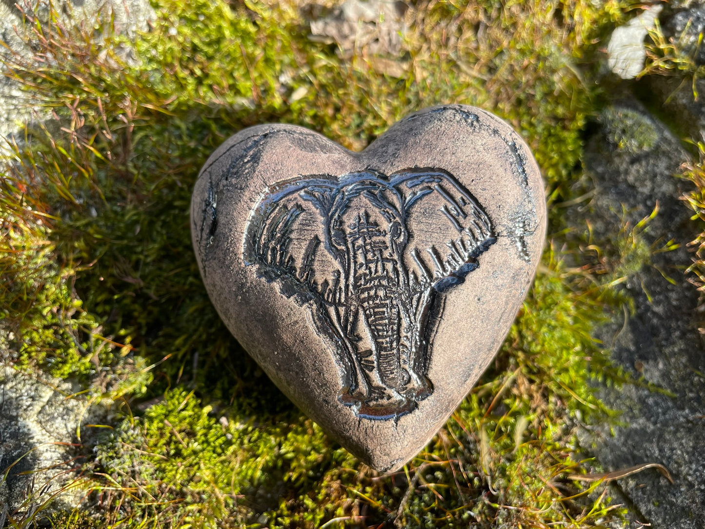 Deko Herz mit Elefant