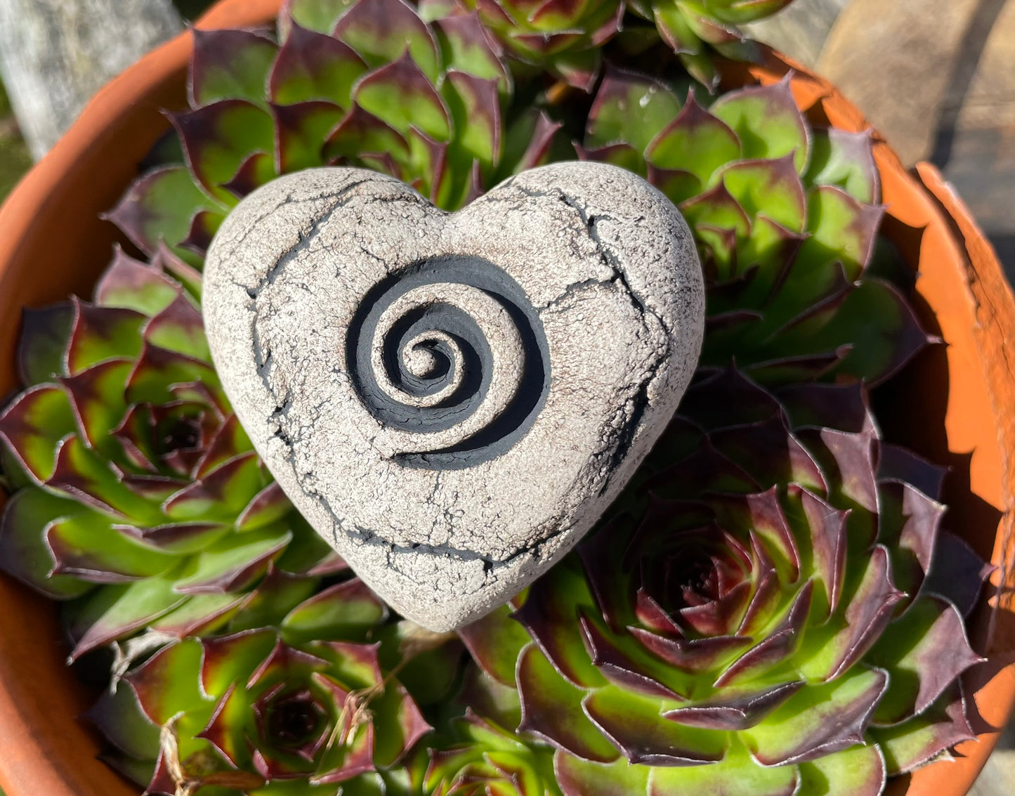 Deko Herz mit Spirale