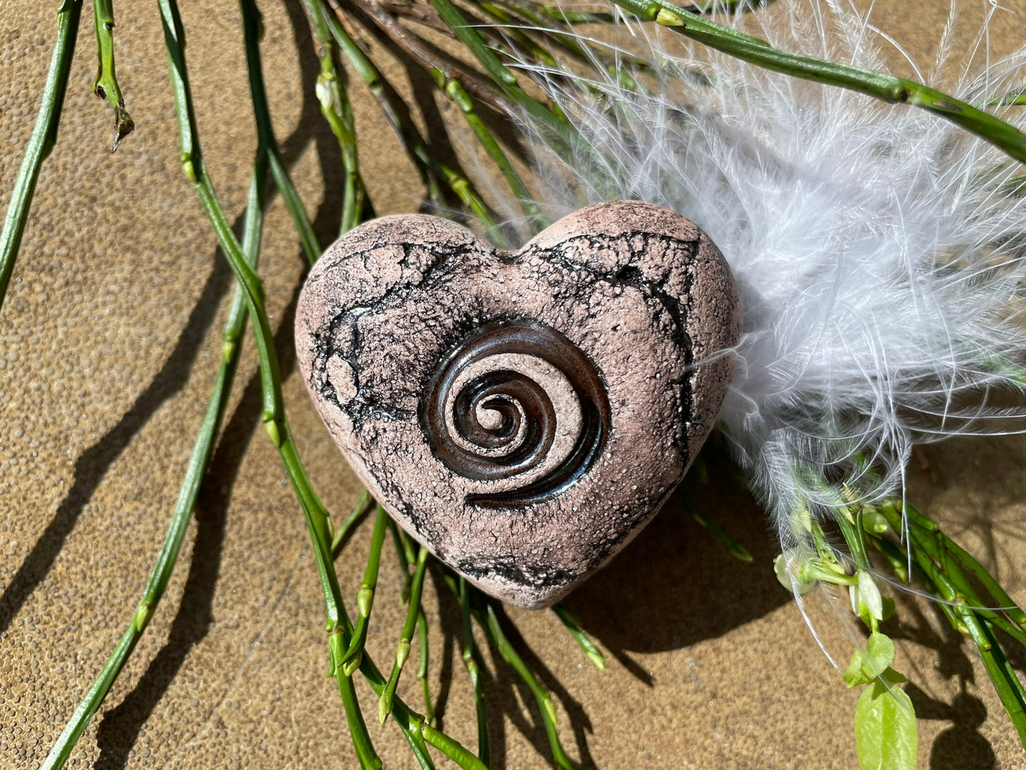 Deko Herz mit Spirale