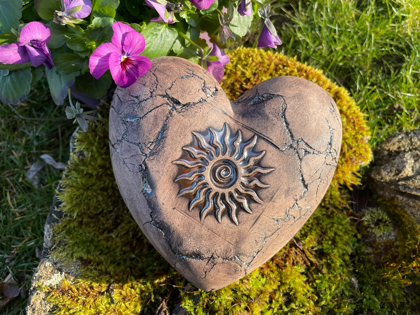 Deko Herz mit Sonne