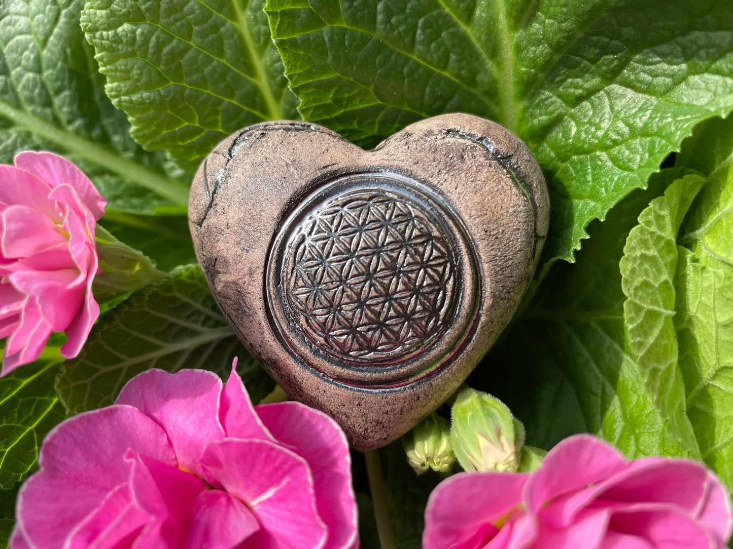 Deko Herz mit Lebensblume
