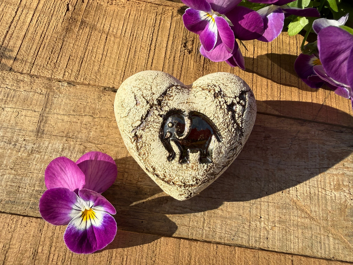 Deko Herz mit Elefant