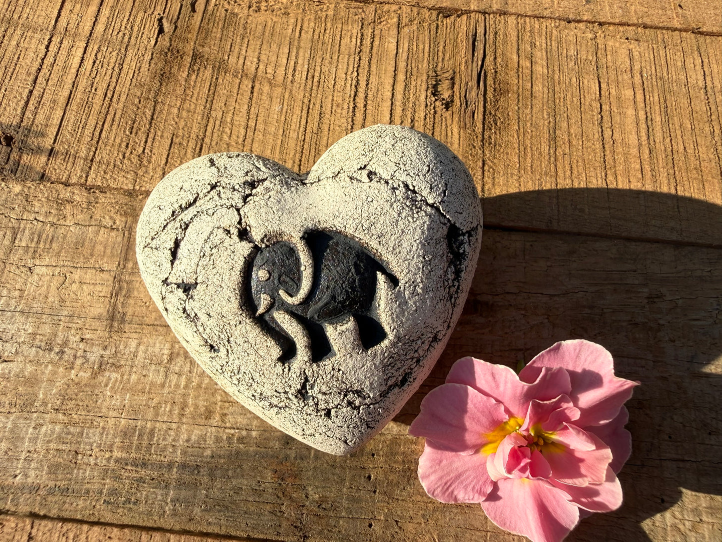 Deko Herz mit Elefant
