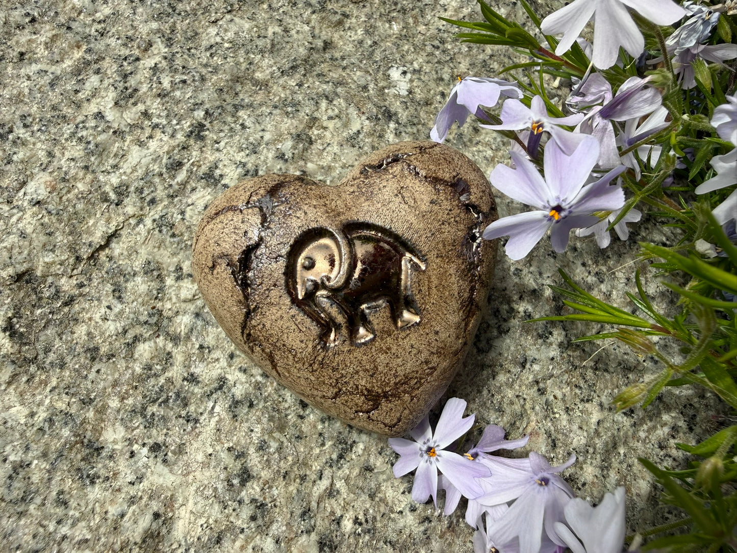 Deko Herz mit Elefant