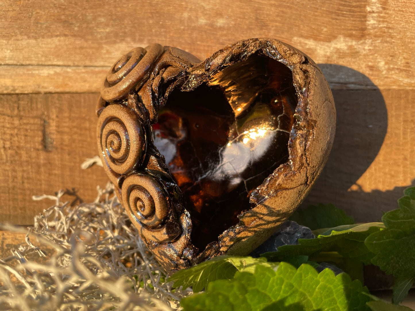 Herz Licht mit Spirale