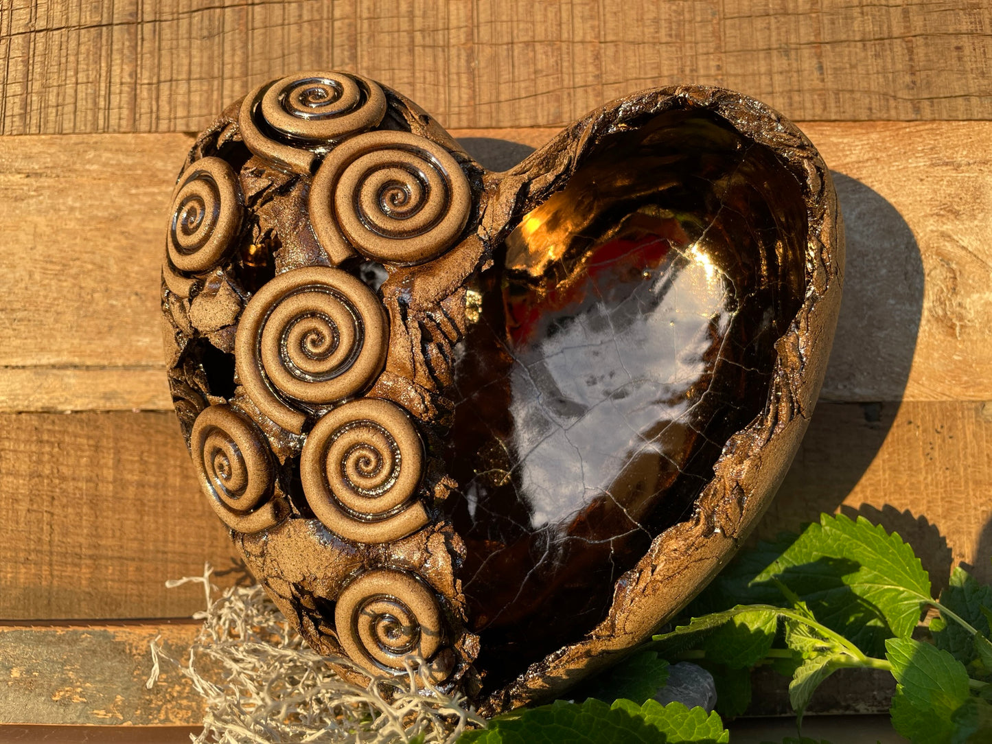 Herz Licht mit Spirale