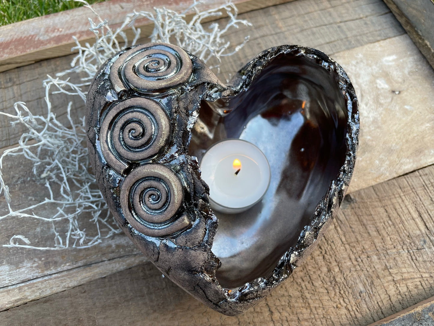 Herz Licht mit Spirale