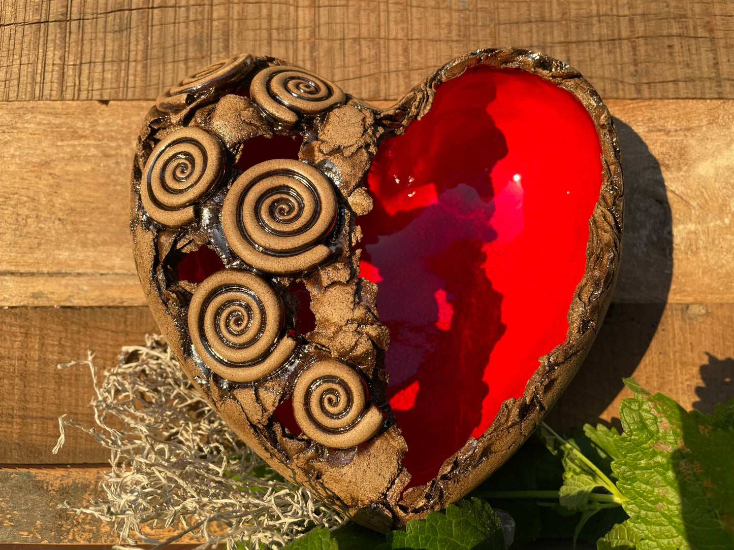 Herz Licht mit Spirale