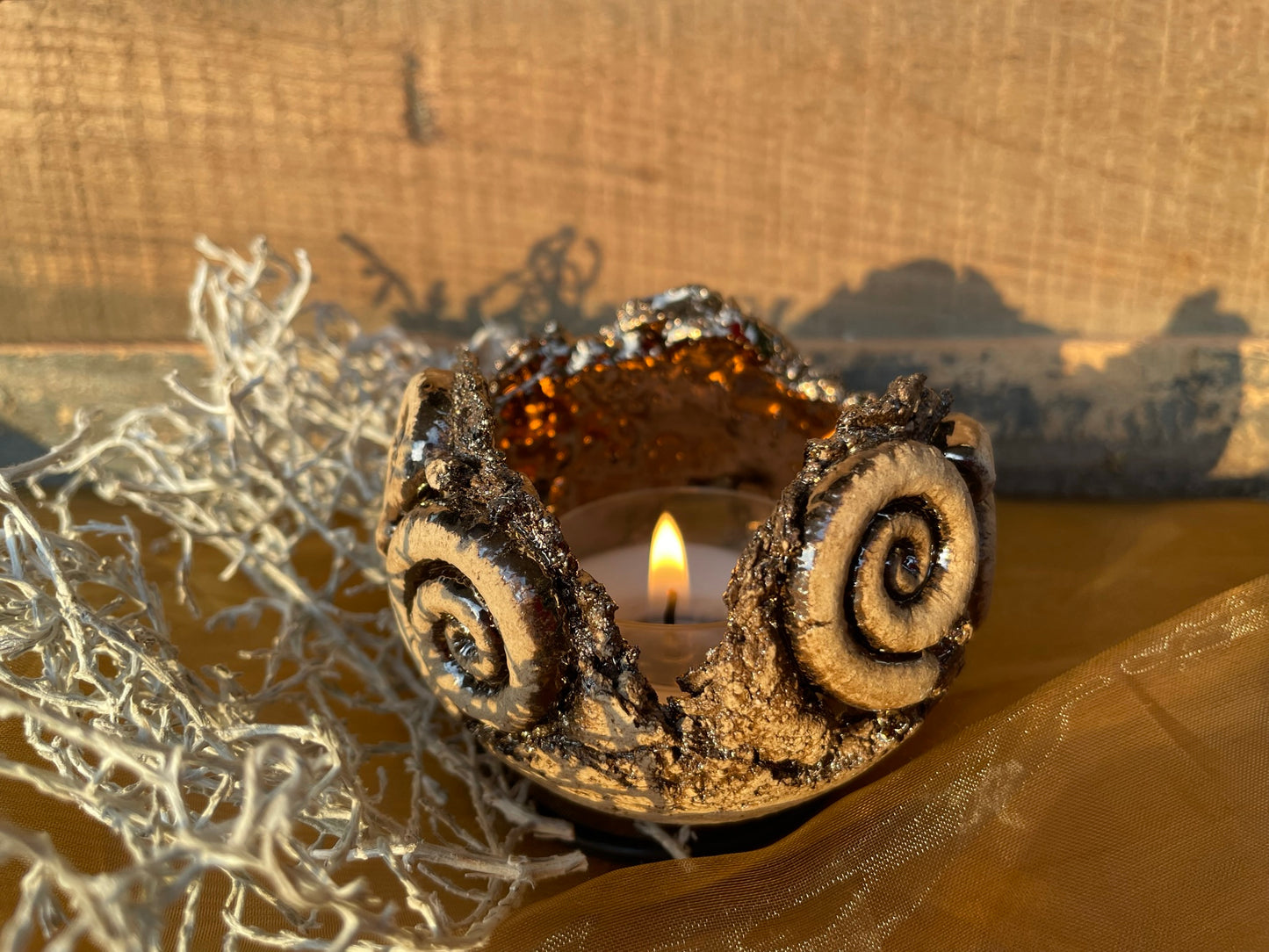Kugel Licht mit Spiralen