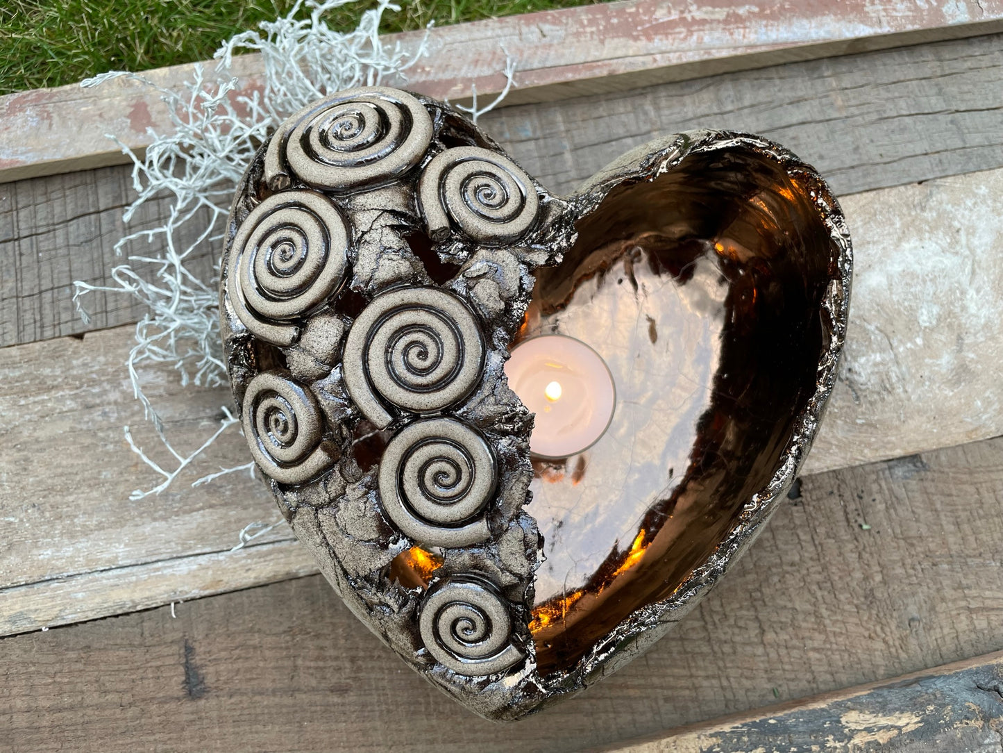 Herz Licht mit Spirale