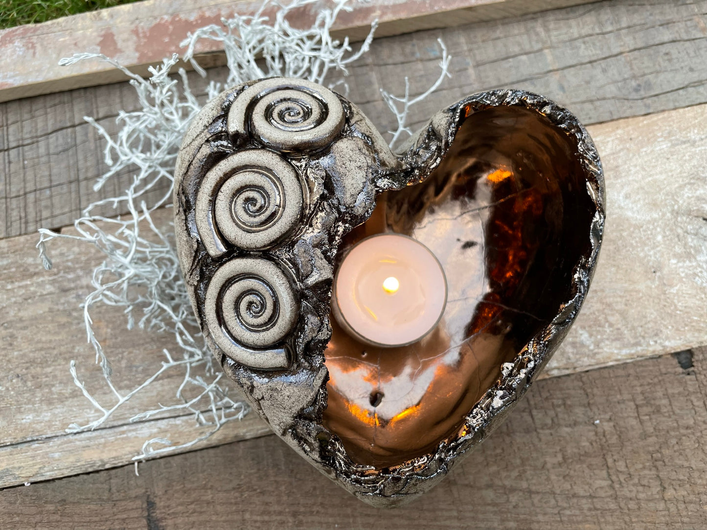 Herz Licht mit Spirale
