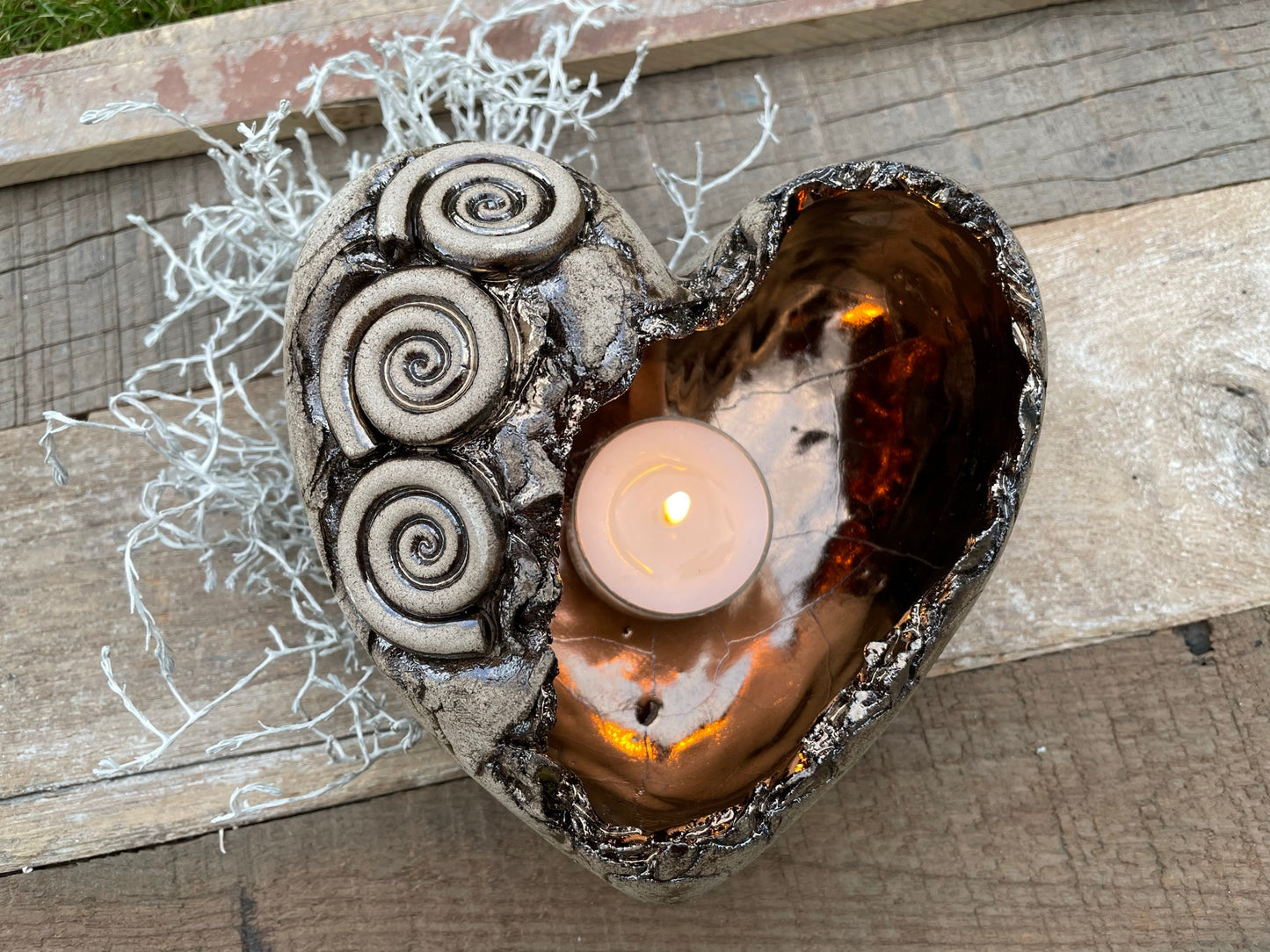 Herz Licht mit Spirale
