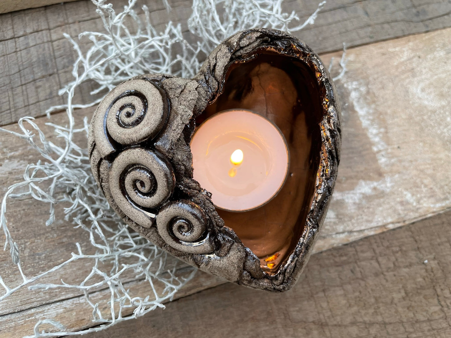 Herz Licht mit Spirale